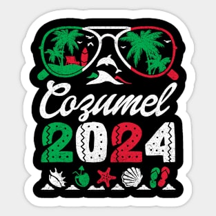 Summer Sunglasses Cozumel 2024 Sticker